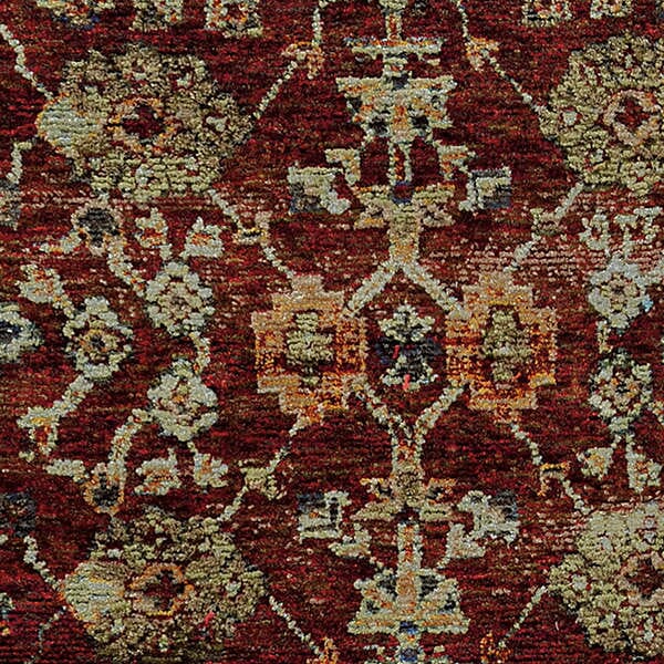 Oriental Weavers Sphinx Andorra 7154A Red / Gold Rugs.