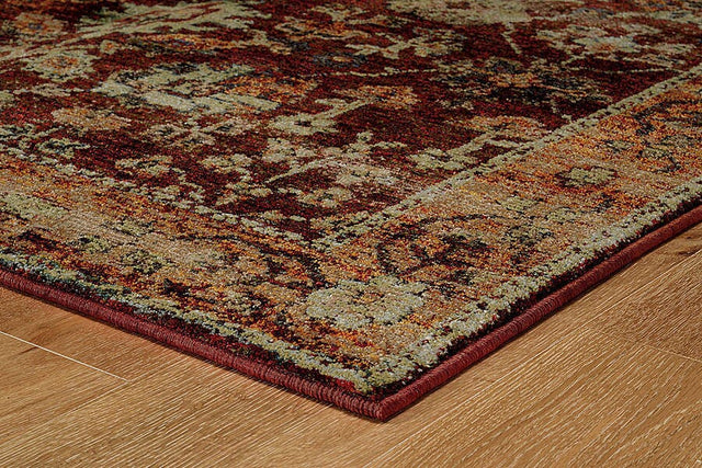 Oriental Weavers Sphinx Andorra 7154A Red / Gold Rugs.