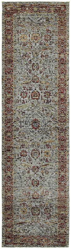 Oriental Weavers Sphinx Andorra 7155A Blue / Red Rugs.