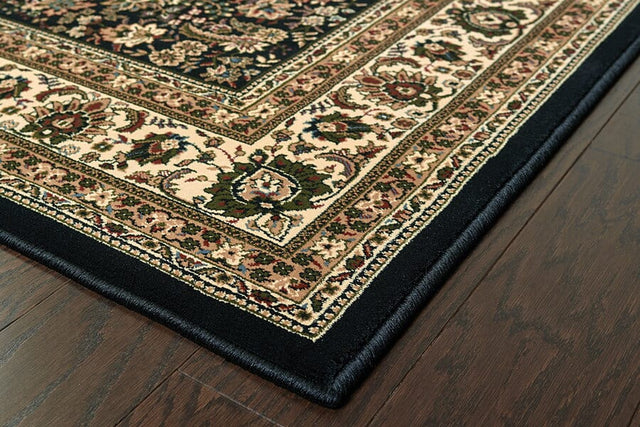 Oriental Weavers Sphinx Ariana 213k8 Black / Ivory Rugs.