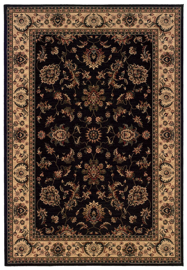 Oriental Weavers Sphinx Ariana 311k3 Black / Ivory Rugs.