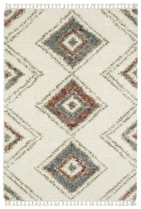 Oriental Weavers Sphinx Axis Ax07A Ivory/ Multi Rug.