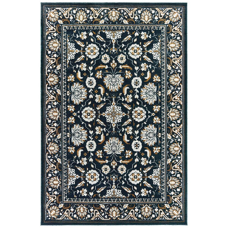 Oriental Weavers Sphinx Bowen 534L Navy / Gold Rugs.