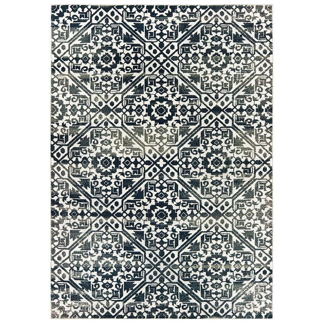 Oriental Weavers Sphinx Bowen 5506E Navy / Ivory Rugs.