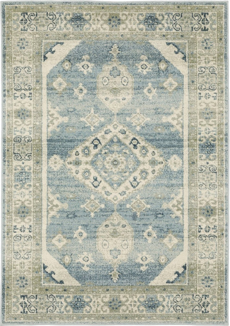 Oriental Weavers Sphinx Branson Br03A Blue/ Beige Rugs.