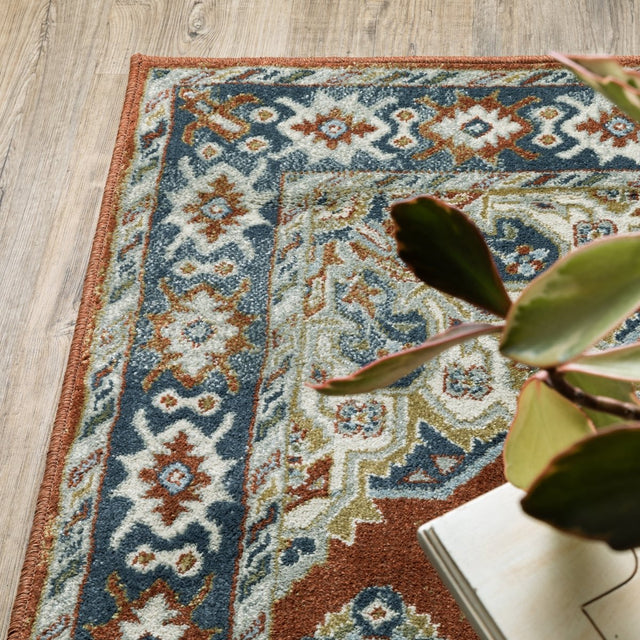 Oriental Weavers Sphinx Branson Br04A Rust/ Beige Rugs.
