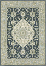 Oriental Weavers Sphinx Branson Br05A Blue/ Ivory Rugs.