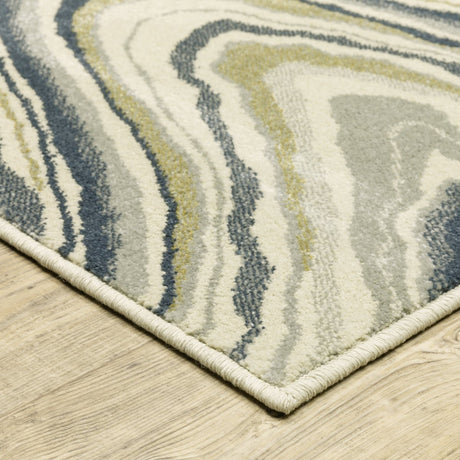 Oriental Weavers Sphinx Branson Br07A Ivory/ Blue Rugs.