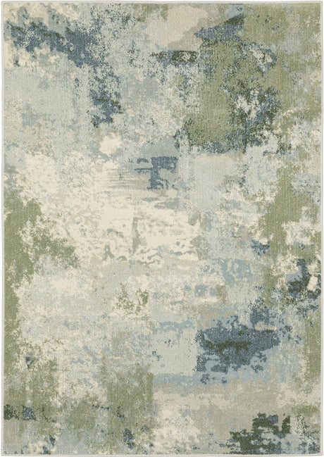Oriental Weavers Sphinx Branson Br08A Blue/ Green Rugs.
