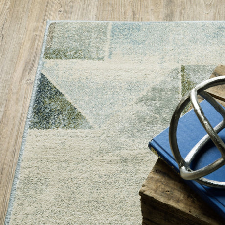 Oriental Weavers Sphinx Branson Br10A Blue/ Green Rugs.
