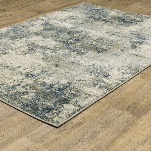 Oriental Weavers Sphinx Branson Br12A Beige/ Blue Rugs.