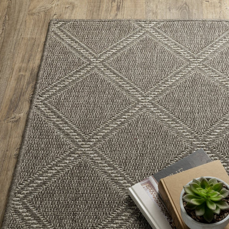 Oriental Weavers Sphinx Caicos Ca02N Grey/ Grey Rug.