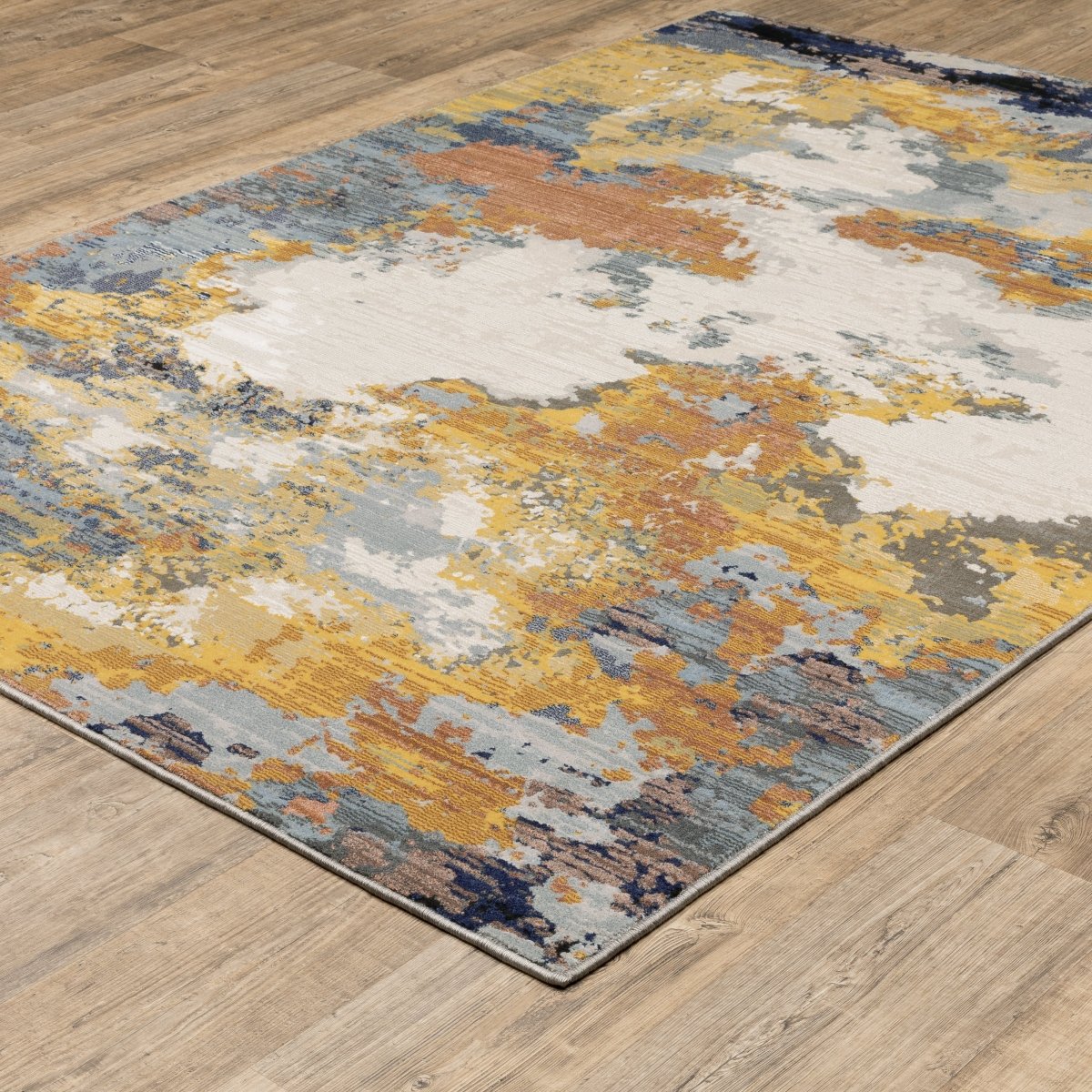 Oriental Weavers Sphinx Caravan 530V8 Yellow/ Blue Rugs.