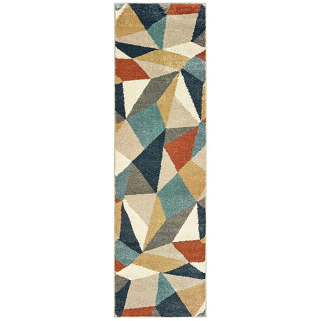 Oriental Weavers Sphinx Carson 9659B Blue / Orange Rugs.