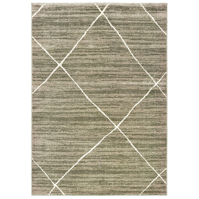 Oriental Weavers Sphinx Carson 9661A Grey / Ivory Rugs.