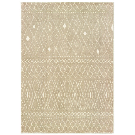 Oriental Weavers Sphinx Carson 9665B Sand / Ivory Rugs.