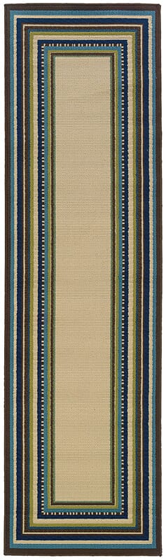 Oriental Weavers Sphinx Caspian 1003X Ivory / Blue Rugs.