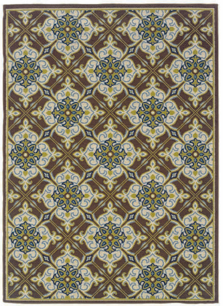 Oriental Weavers Sphinx Caspian 1005D Brown / Ivory Rugs.