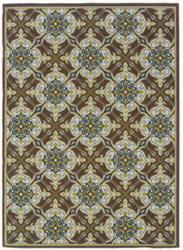 Oriental Weavers Sphinx Caspian 1005D Brown / Ivory Rugs.