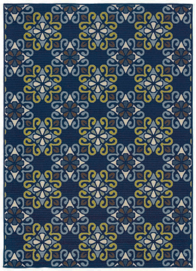 Oriental Weavers Sphinx Caspian 3331L Blue / Blue Rugs.