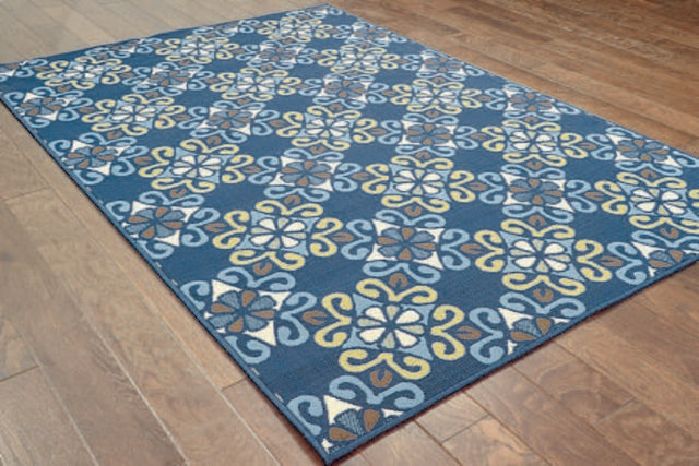 Oriental Weavers Sphinx Caspian 3331L Blue / Blue Rugs.