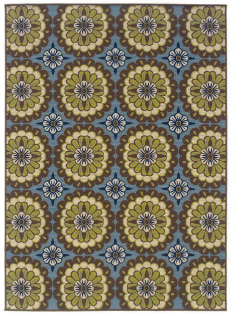 Oriental Weavers Sphinx Caspian 8328L Blue / Brown Rugs.