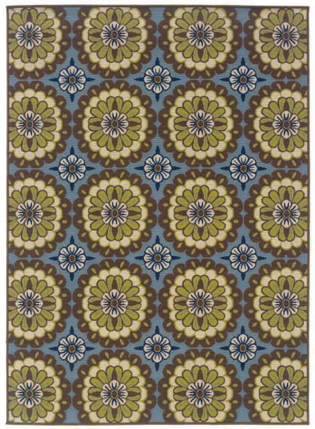 Oriental Weavers Sphinx Caspian 8328L Blue / Brown Rugs.