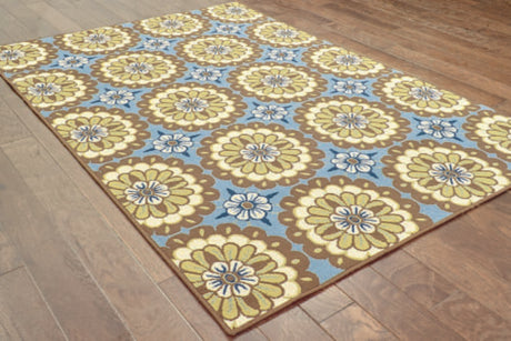 Oriental Weavers Sphinx Caspian 8328L Blue / Brown Rugs.