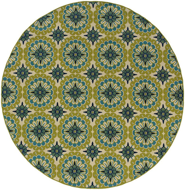 Oriental Weavers Sphinx Caspian 8328W Green / Ivory Rugs.