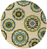 Oriental Weavers Sphinx Caspian 859J6 Ivory / Green Rugs.