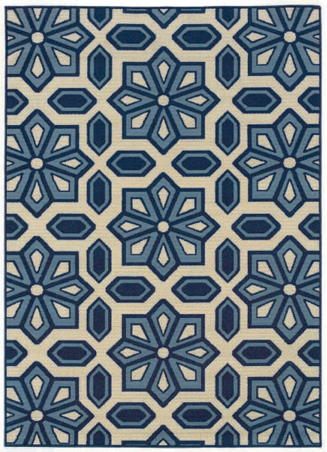 Oriental Weavers Sphinx Caspian 969W6 Ivory / Blue Rugs.