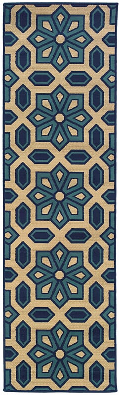 Oriental Weavers Sphinx Caspian 969W6 Ivory / Blue Rugs.