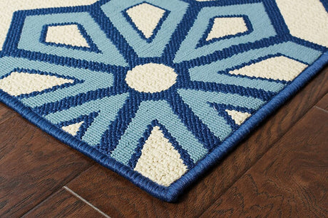 Oriental Weavers Sphinx Caspian 969W6 Ivory / Blue Rugs.