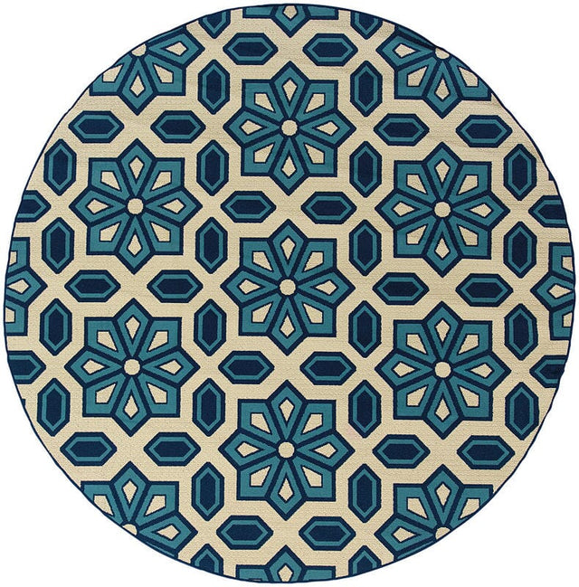 Oriental Weavers Sphinx Caspian 969W6 Ivory / Blue Rugs.