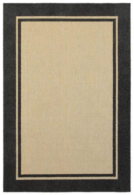 Oriental Weavers Sphinx Cayman 5594K Sand / Charcoal Rugs.