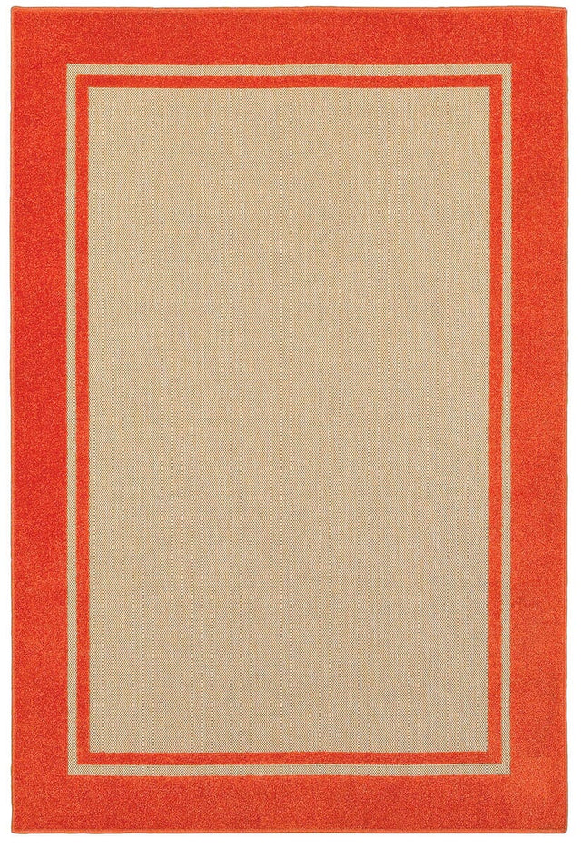 Oriental Weavers Sphinx Cayman 5594Q Sand / Orange Rugs.