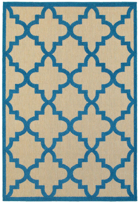 Oriental Weavers Sphinx Cayman 660L9 Sand / Blue Rugs.