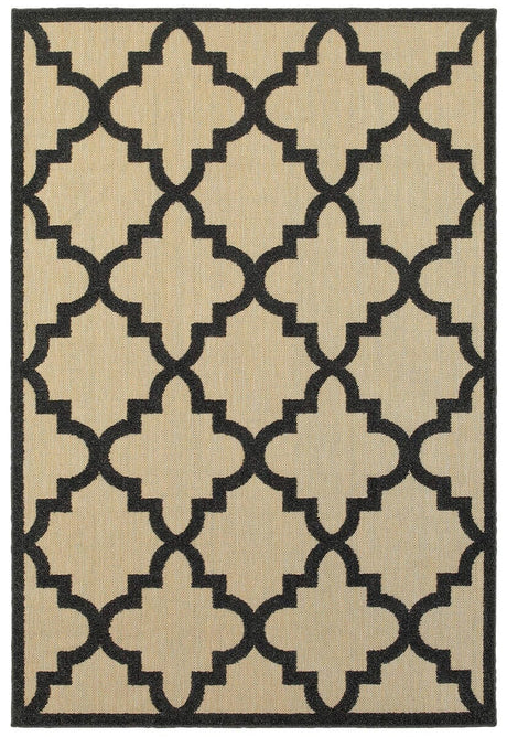 Oriental Weavers Sphinx Cayman 660N9 Sand / Charcoal Rugs.