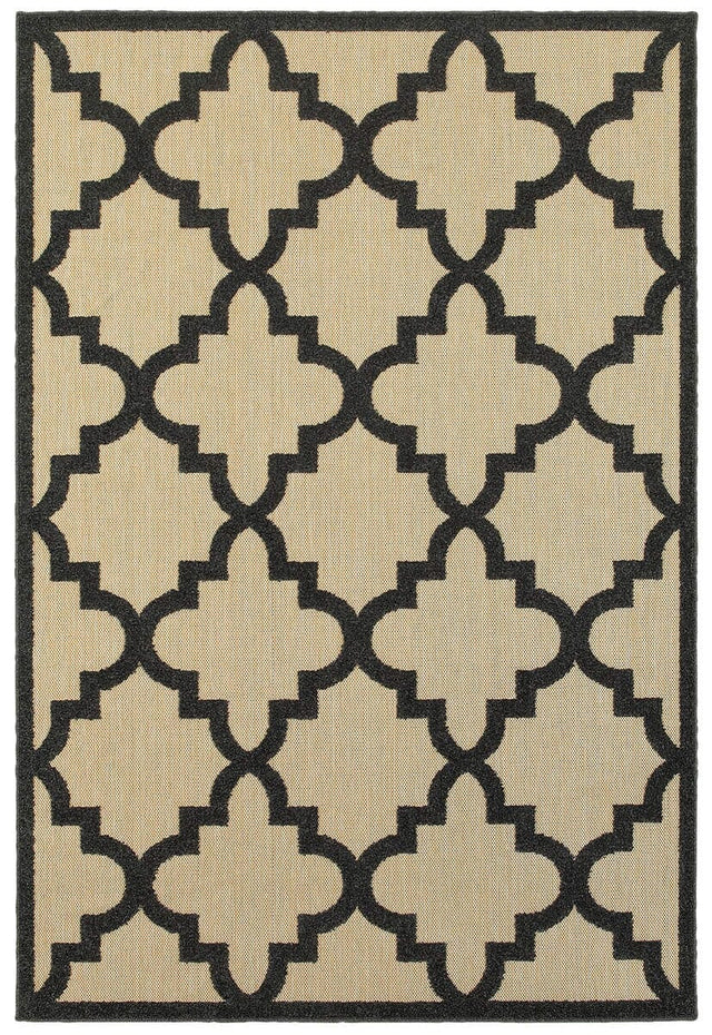 Oriental Weavers Sphinx Cayman 660N9 Sand / Charcoal Rugs.