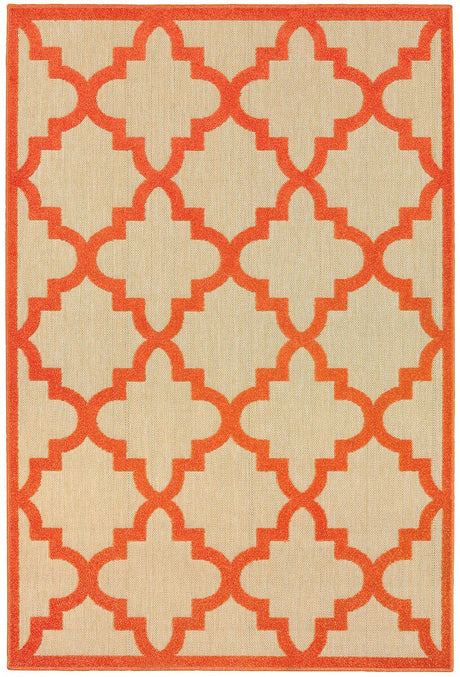 Oriental Weavers Sphinx Cayman 660O9 Sand / Orange Rugs.