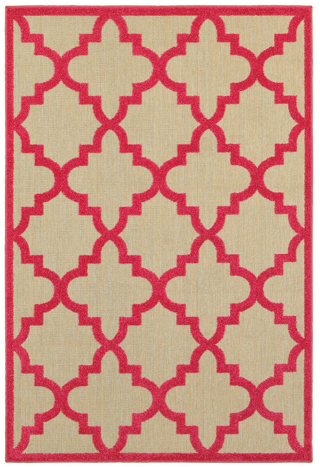 Oriental Weavers Sphinx Cayman 660P9 Sand / Pink Rugs.