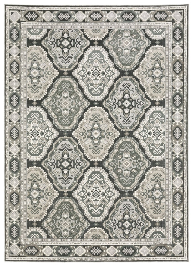 Oriental Weavers Sphinx Ellington Ell04 Grey/ Grey Rug.