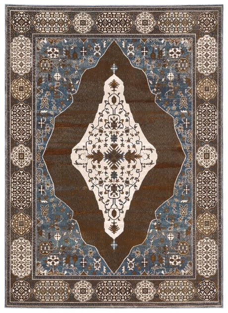 Oriental Weavers Sphinx Ellington Ell06 Rust/ Blue Rug.