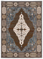 Oriental Weavers Sphinx Ellington Ell06 Rust/ Blue Rug.
