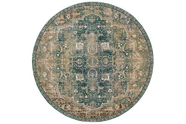 Oriental Weavers Sphinx Empire 4449H Gold / Blue Rugs.