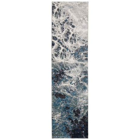 Oriental Weavers Sphinx Evolution 0962A Blue/ Ivory Rugs.