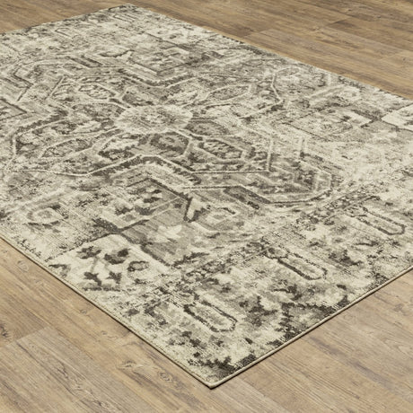 Oriental Weavers Sphinx Florence 4333W Charcoal/ Ivory Rugs.