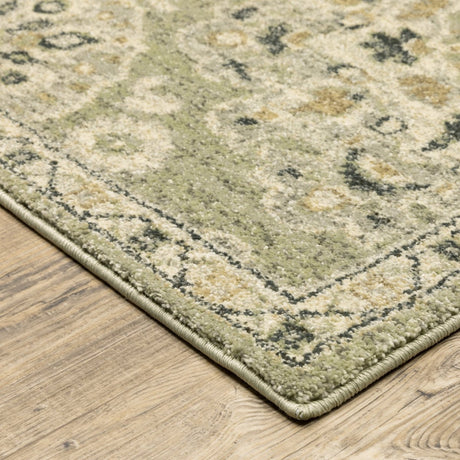 Oriental Weavers Sphinx Florence 4334E Green/ Ivory Rugs.