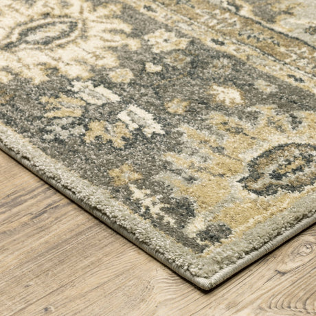 Oriental Weavers Sphinx Florence 4928C Blue/ Brown Rugs.