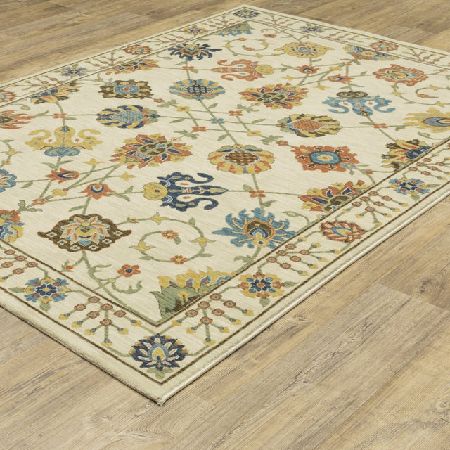 Oriental Weavers Sphinx Francesca Fr01G Ivory/ Multi Rug.